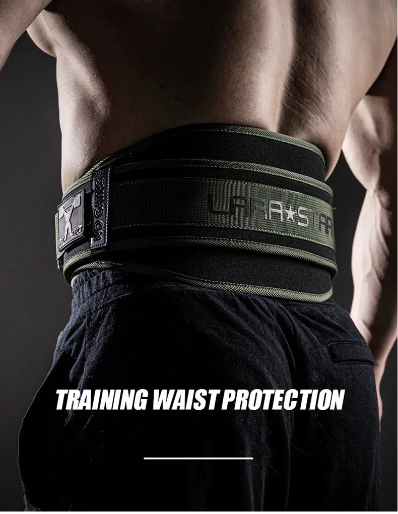 Men and Women Weightlifting Fitness Belt Training High Intensity Squat Deadlift Gym Nylon Waist Support Thickening For Back