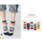 5 Pairs Marvel Kids Socks Kawaii 2024 New Fall Winter Cartoon Boy Children Short Socks Cotton Sock for Boys Gifts
