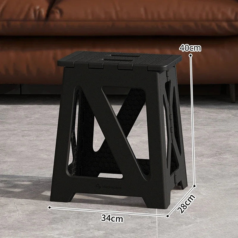 Folding Stool Household Lightweight Leisure Fishing Stool Children Utility Small Bench Outdoors Portable Non-Slip Plastic Chair