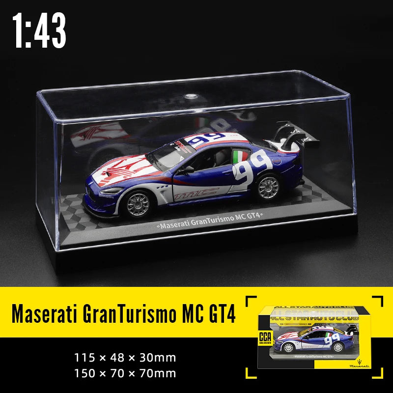 CCA 1:43 BMW Gulf Oil Station Shell Station McLaren Lamborghini Series Racing Alloy Car Model Toy Car Casting Pullback Function