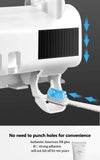 Toothbrush Holder Toothpaste Dispenser Solar Energy Bathroom Toothbrush Storage Box Multi-function Storage Holder USB Charge