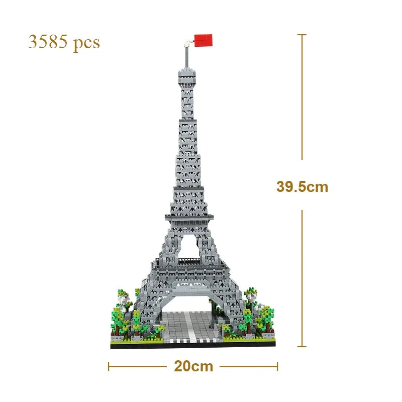 Famous Big Ben Micro Mini Building Blocks Crafted Replica, Leisure and Entertainment Toys Adult Construction Bricks Decoration