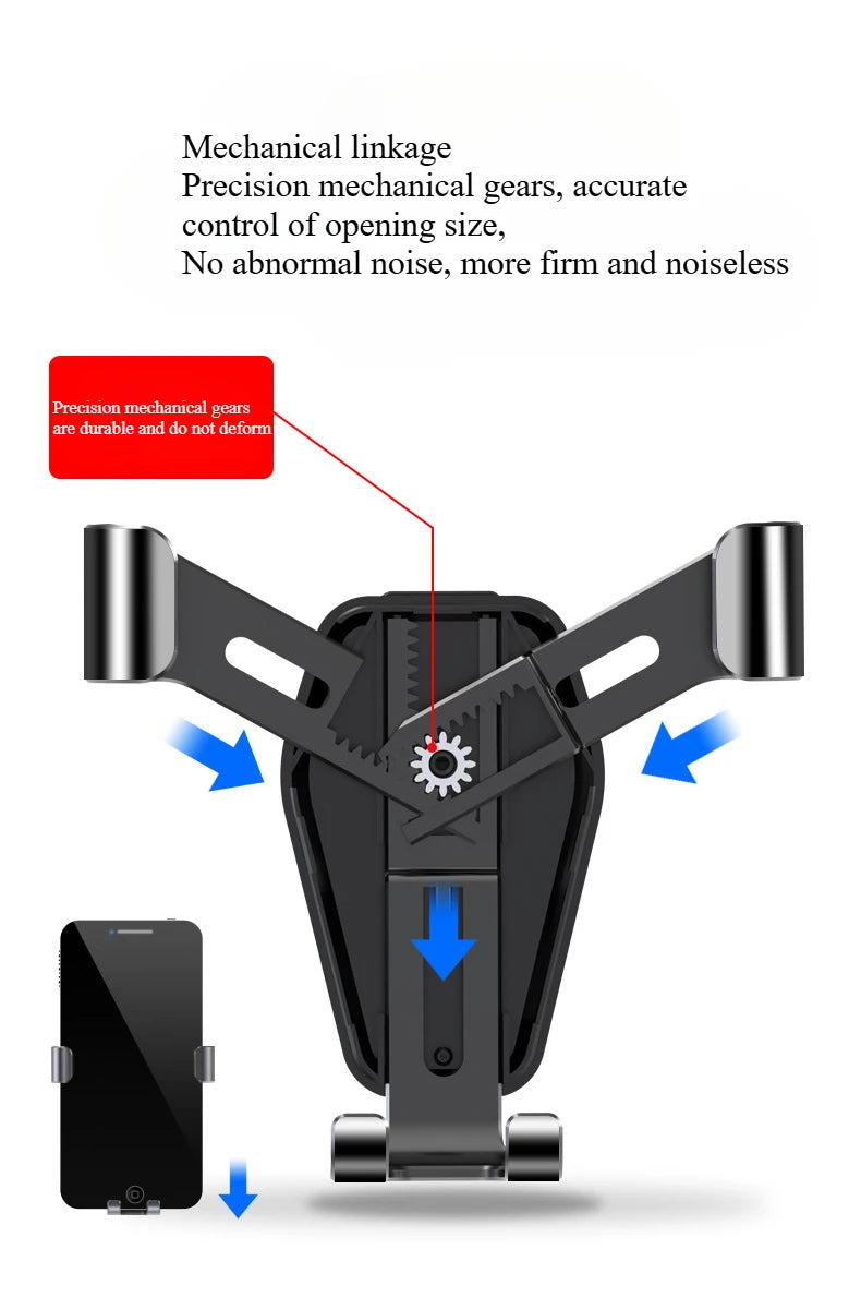 Universal Gravity Auto Phone Holder Car Air Vent Clip Mount Mobile Phone Holder Cell Phone Stand GPS Support For iPhone Samsung