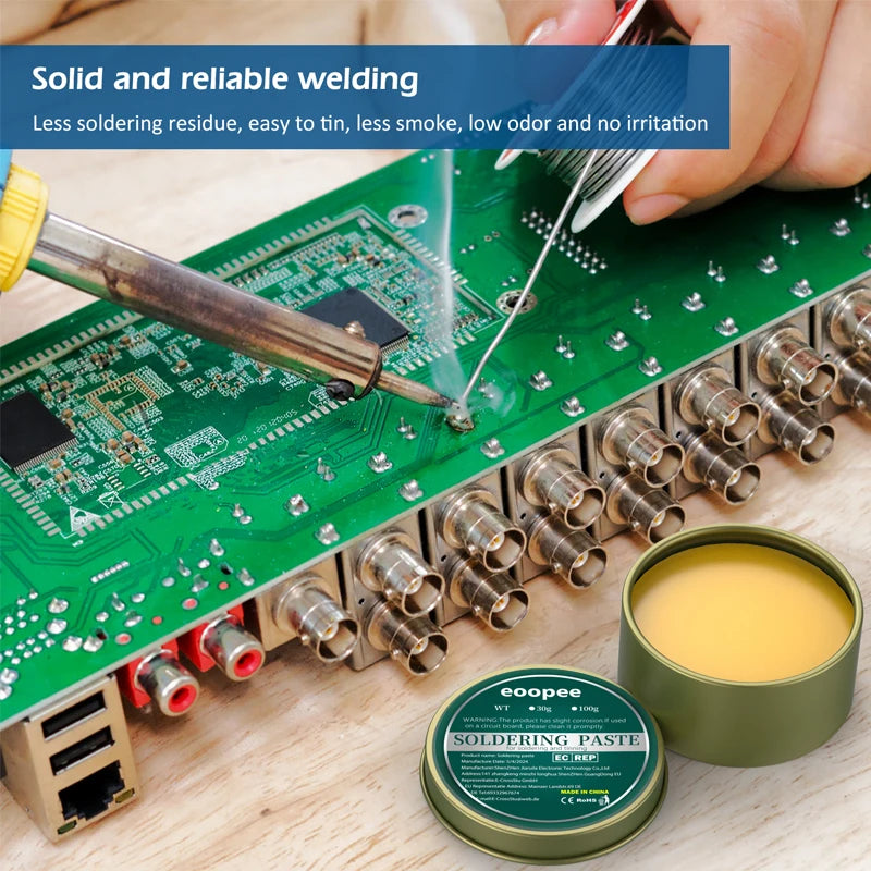10g/30g/100g Solder Paste Rosin Flux Lead-free Easy to Soldering Soldering Iron Repair Iron Sheet Soldering Flux Soldering Oil