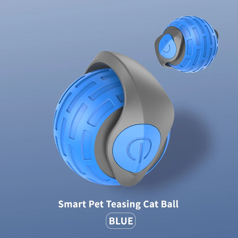 Pelota interactiva inteligente recargable para mascotas, juguete motorizado, para entrenamiento de perros y gatos, con simulación de ratón, 3 modos y función de despertador.