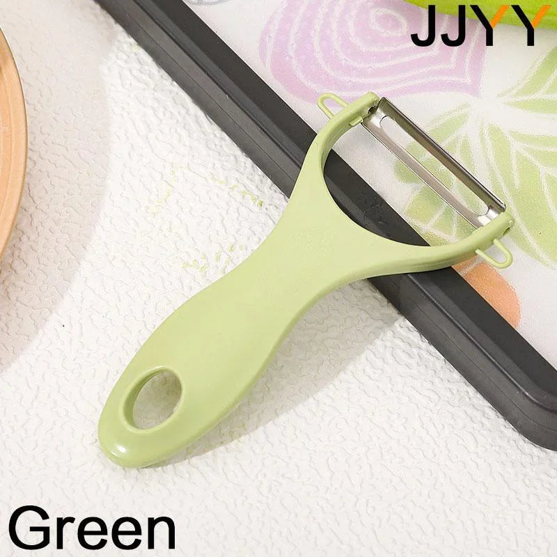 Cuchillo pelador de acero inoxidable JJYY, raspador de melón y fruta, pelador de patatas, manzanas, pepinos, herramientas de cocina