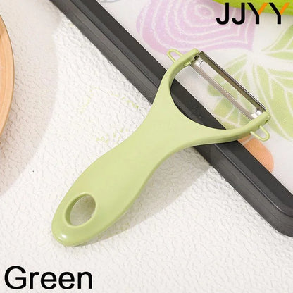 Cuchillo pelador de acero inoxidable JJYY, raspador de melón y fruta, pelador de patatas, manzanas, pepinos, herramientas de cocina