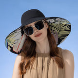 Xinbaoguan 100% Cotton European and American Cross-Border Women's New Double-Sided Fisherman Hat Summer Enlarged Brim Sun Hat