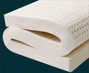 Natural Latex Mattress Topper with Cover Natural Rubber Pure Mattress Home Dormitory Soft Cushion Mat Queen Size Medium Firmness