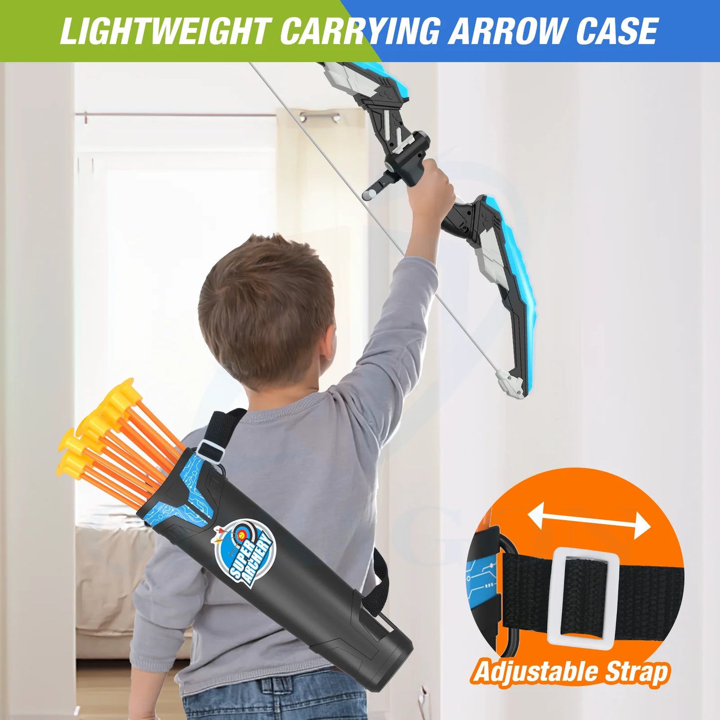 Bow and Arrows for Kids, Recurve Bow Kit for Children, Archery Practice, Outdoor Sports, Game, Hunting, Shooting, Toy Gift for Boys 