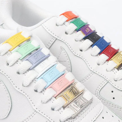 Cordones originales AF1, combinación de cordones blancos para zapatos planos y decoración de zapatos, para zapatillas Air Force One, accesorios para zapatos.