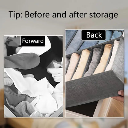 organizer for drawers Clothes Organizer Pants Jeans Storage Box Cabinet Drawer Organizer Underwear Socks T-Shirt Wardrobe Storag