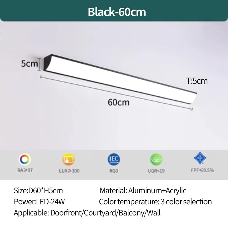 Outdoor wall lamp waterproof and rust proof hallway stairs garden walls balcony doors LED lights modern wall lights