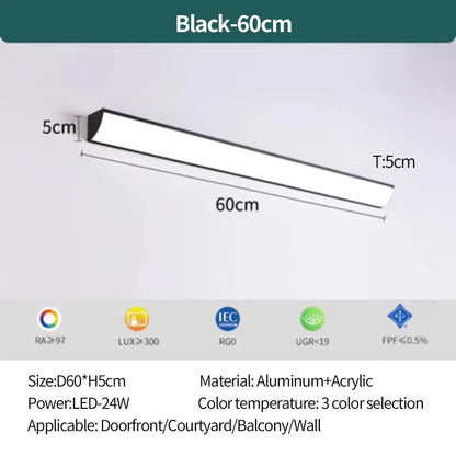 Outdoor wall lamp waterproof and rust proof hallway stairs garden walls balcony doors LED lights modern wall lights