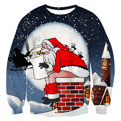 Funny animal Goat graphics Ugly Christmas sweater Fashion pet Cat Dog sweatshirt for women Clothes Christmas Boy Gift 3d jumper