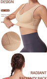 S-7XL Plus Size Grid Air Holes Bra sports without underwire Women's Underwear Shock-proof Yoga Running Brassiere Hollow out Vest
