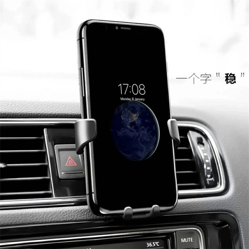 NEW Gravity Car Holder For Phone Air Vent Clip Mount Mobile Cell Stand Smartphone GPS Support For iPhone Mobile Phone