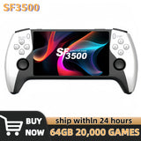 SF3500 Retro Handheld Video Game Console Linux System 5.0 Inch 854*480 IPS Screen 3000mAh Portable Pocket Video Player Games