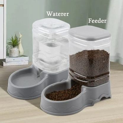 Alimentador automático para mascotas de 3,8 l, de material PP, para gatos y perros, dispensador de comida grande.