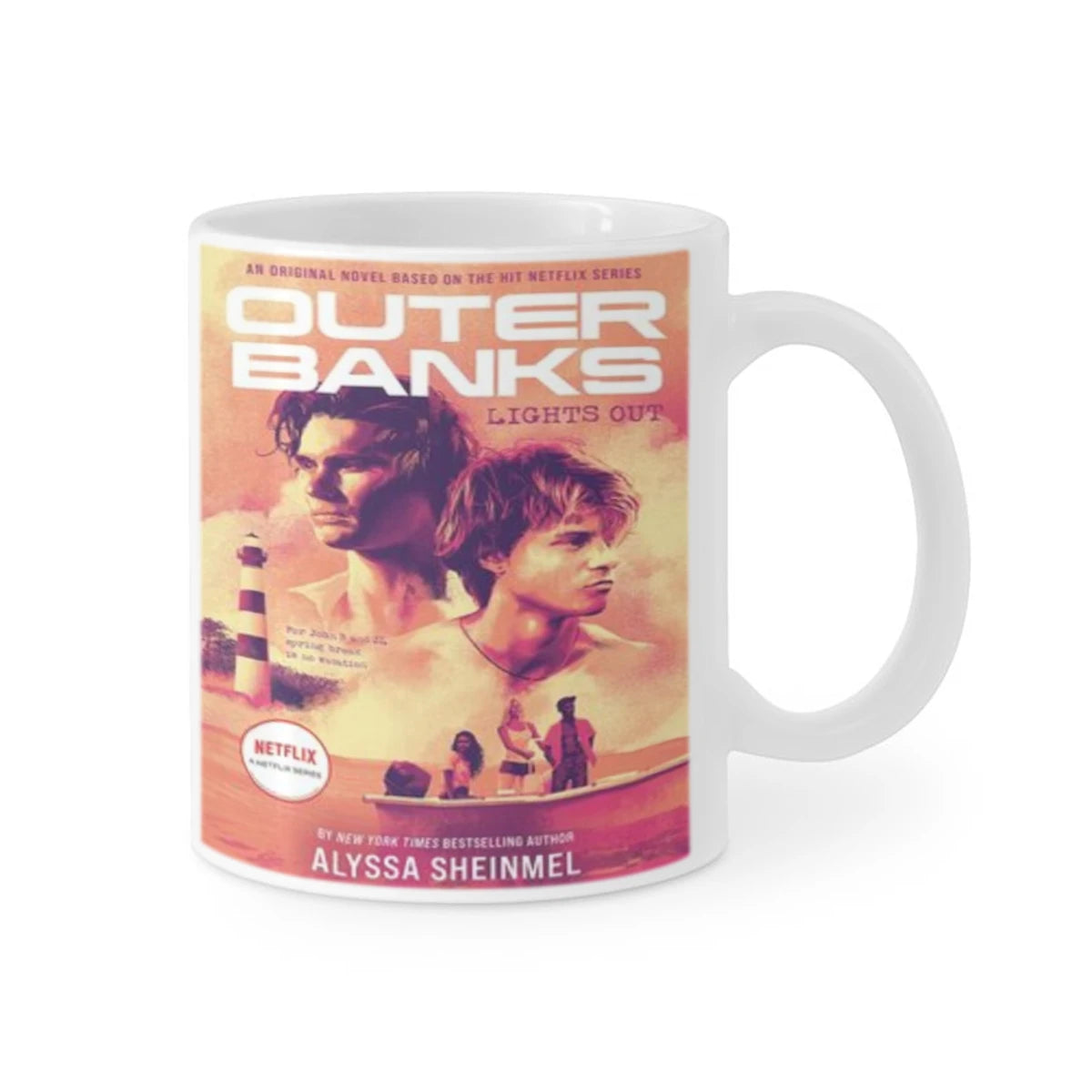 Taza de café de anime O-Outer Banks, taza de té de 11 oz, regalo de cumpleaños divertido para mujeres y hombres, taza de cerámica personalizada.