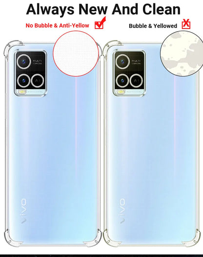 For VIVO Y33s Case 2021 Silicone Soft Shockproof Transparent Cover For Vivo Y33S Clear Phone Cases For vivo Y33s Fundas Coque