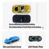 Random 3/6/10/12 Alloy Car Model Metal ABS Simulation Sports Racing Car Kids  Toy for Boys Diecasts Play with a big car Gift
