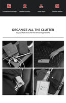 Universal Car Seat Gap Organizer Storage Box Multifunction Leather Crevice Side Storage Pocket Wallet Keys Card with Cup Holder