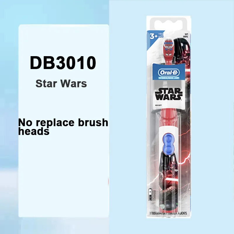 Oral-B Kid Electric Toothbrush Pro-Health Soft Bristle Rounded Vibrate Brush Heads Gum Care Teeth Brush Battery Power for Age 3+