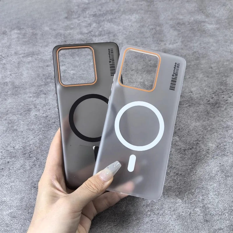 For Motorola Edge 60 NEO Edge60 Pro Stylus Case for Magsafe Matte PC Translucent Case for Moto Edge 50 Fusion Shockproof Cover