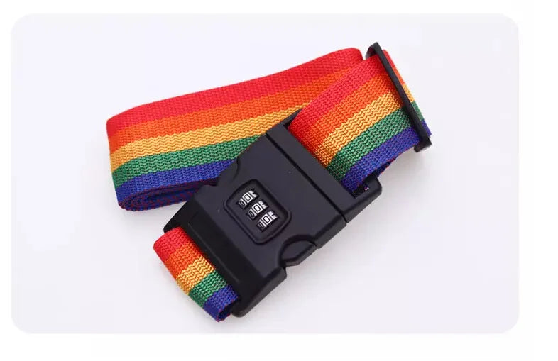 Luggage Strap Anti-theft Luggage Buckle Password Adjustable Bundling Packing Baggage Belt Suitcase Trunk Belts Bag Accessories