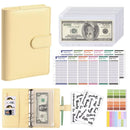 New Budget Plan Notebook A6 Cash Envelope Saving Money 6 Holes Binder for Financial Management A6 Loose-leaf Notebook Binder
