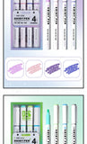 4 Colors/box Kawaii Glitter Highlighter Pen Pastel Fine Pastel Highlighter Marker Scrapbook Painted Stationery School Supplies