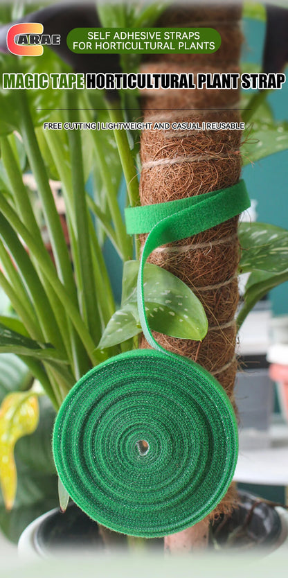 Brida de nailon para jardín, reutilizable, con cierre de velcro, para plantas, flores, trepadoras y en crecimiento.