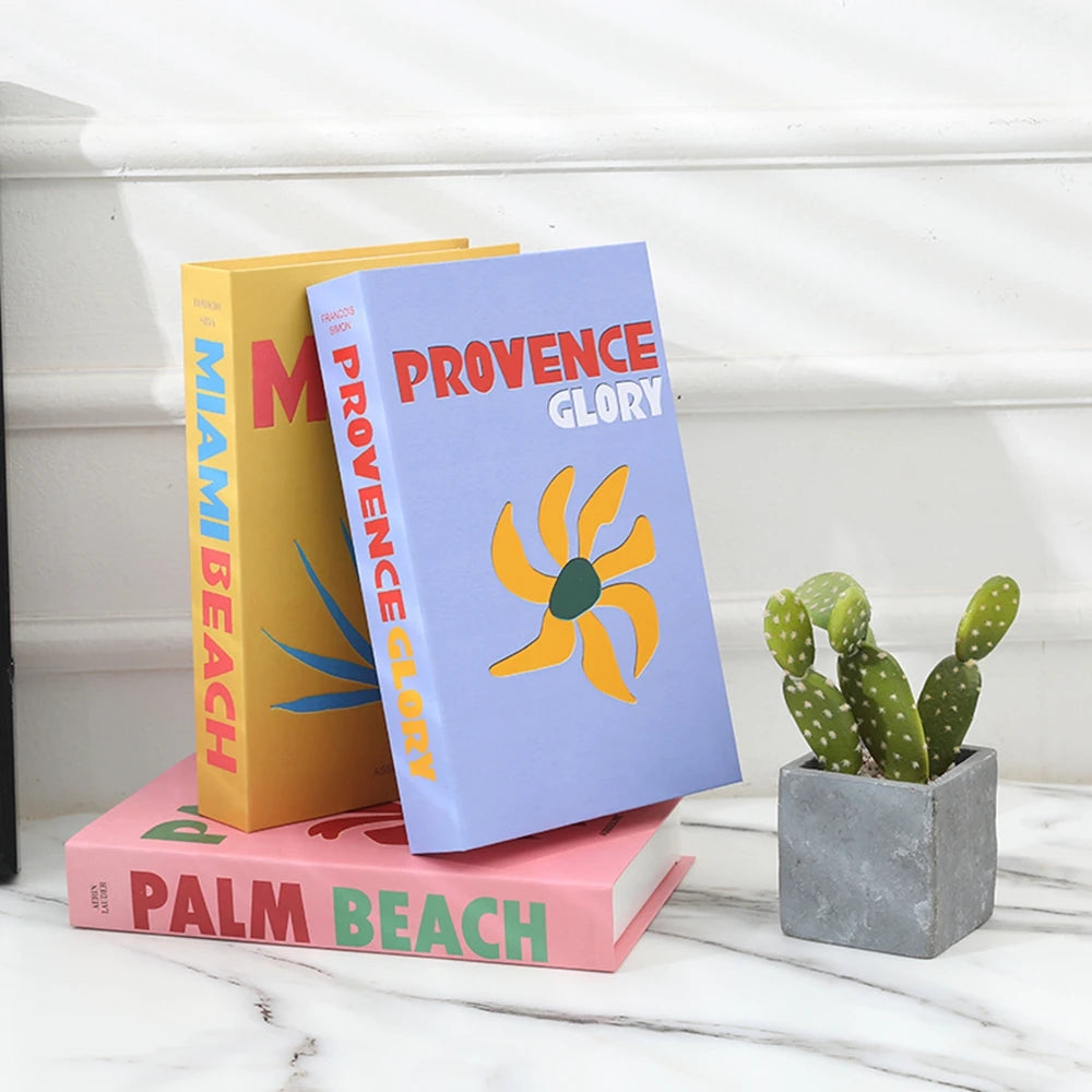 Travel Series Fake Book Decoration Coffee Table Living Room Fashion Fake Book Storage Box Decor Model Room IBIZA CAPRI
