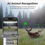 INQMEGA4G 2K 5MP PIR Motion Activated  Trigger Time Night Vision IP66 Hunting Trail Wildlife Battery Solar Camera Forest