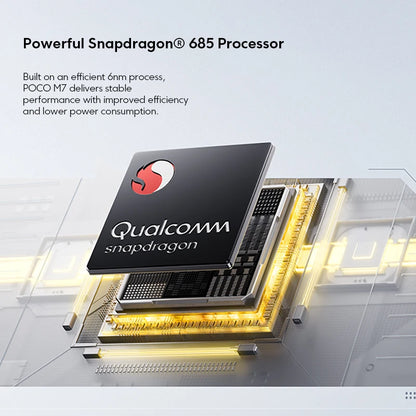 Global Version POCO M7 Snapdragon 685 Smartphone Immersive 6.9" 144Hz FHD+ Display 7000mAh battery 33W Charging NFC