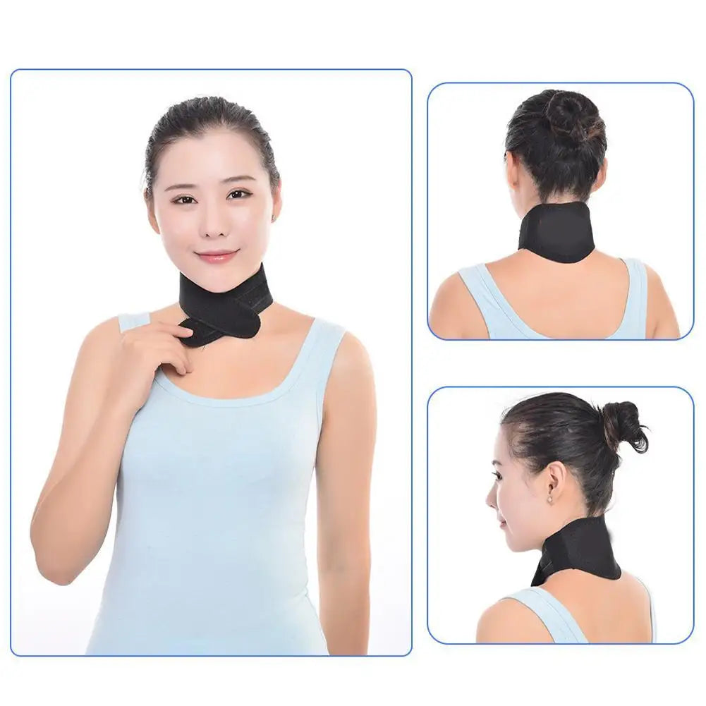 Neck Belt Tourmaline Self Heating Magnetic Therapy Neck Wrap Belt Brace Pain Relief Cervical Vertebra Protect Health Care