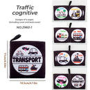 4 Pages Enlightenment Early Learning Books Children Black and White Cloth Book for Kids Montessori Educational Toys