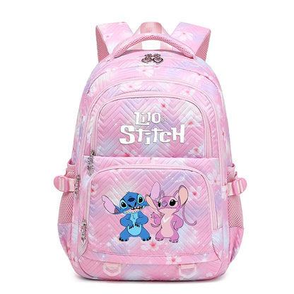Mochila impermeable Disney Lilo Stitch para mujer, bolso de viaje para mujer, mochila escolar para adolescentes, mochila para libros