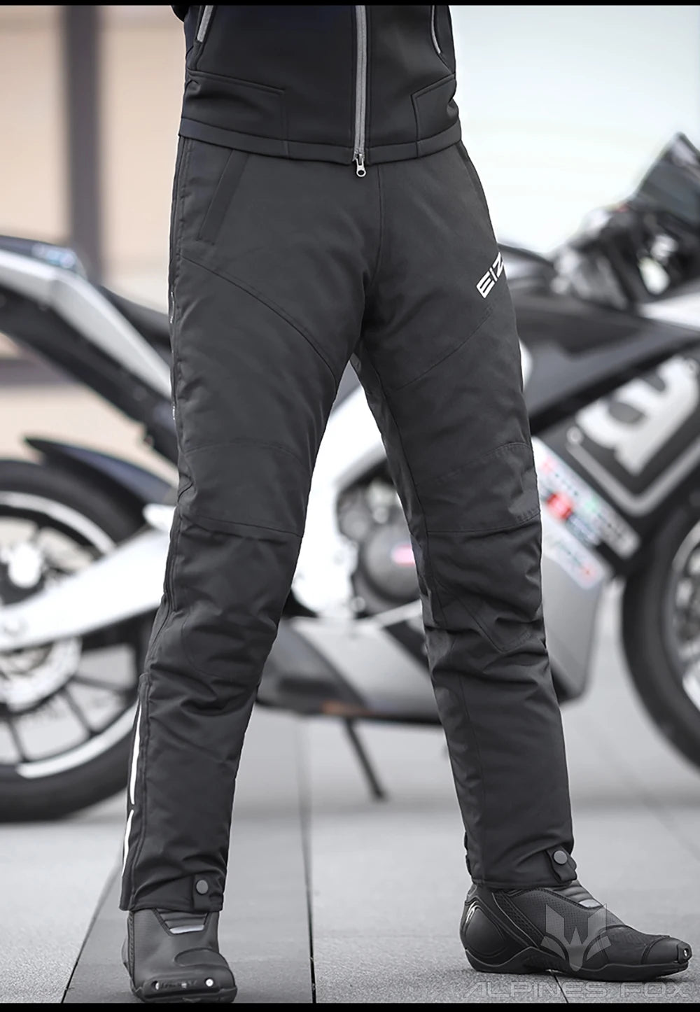 Winter Waterproof Motorcycle Overpants Quick Release Touring Moto Pants Men's Warm Windproof Motorbike Trousers CE Kneepads