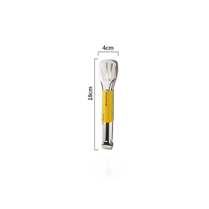 Pinzas de acero inoxidable para alimentos, utensilios de cocina, herramienta de cocina para bufé, pinza anticalor para pan, pinza para repostería, para postres, ensaladas y barbacoas.