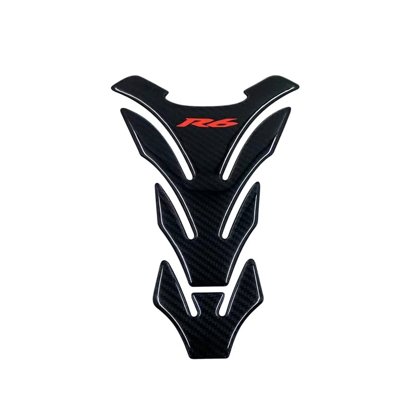 R6 Sticker 3D Carbon Look Motorcycle Tank Pad Protector Stickers Case for Yamaha YZF600 YZF-R6 R6S Tankpad Decals