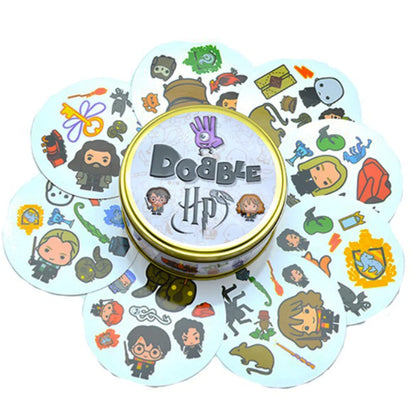 Spot It Cards Game Dobble Juego Pokemon Pikachu with Metal Box One Piece Doraemon Friends Party Jr Hip Board Game for Kids Gifts