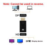 4K DP to HDMI-compatible Converter Displayport to 1080P HDTV Computer Monitor Audio Video Adapter