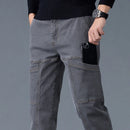 Fashion Print Six-Pocket Jeans Small Straight Cut Style Men's Casual Comfortable Fit Clothing