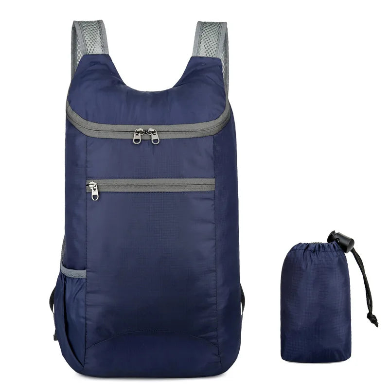 New Waterproof Backpack Portable Folding Bag Student Backpack Backpack Outdoor Large Capacity Movement Men Women Traveling Bag