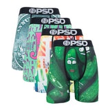 4Pcs Sexy Men Underwear Boxer Shorts Print Boxershorts Panty Cueca Male Panties Lingerie Fashion Underpants man