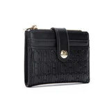 CH Luxury Brand Retro Design Business Card Bag Fashion Button Classic Folding Wallet Compact and Lightweight Women's Square Bag