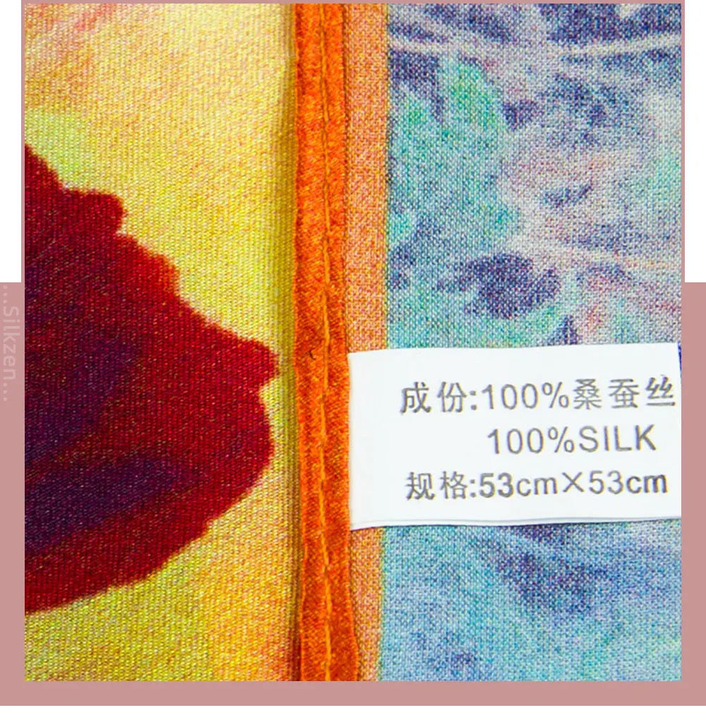 Pañuelo de seda 100 % pura para mujer, pañuelo para la cabeza, pañuelo de seda natural para niño, pañuelo de bolsillo superior para hombre.