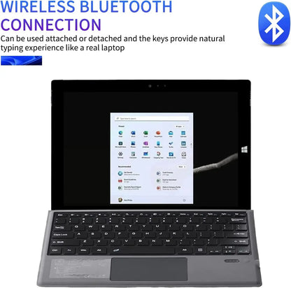 Wireless Bluetooth-compatible Keyboard With Touchpad Backlit Compatible For Surface Pro 3 4 5 6 7 Go 1 2 3 For Business trip
